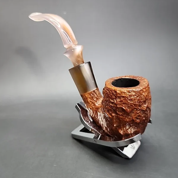Savinelli Estella Non Pareil 9614 Oom Paul Estate Briar Pipe, Italian Estates - Image 6