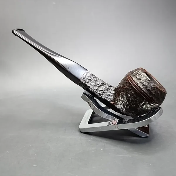 Astleys of London Rusticated Straight Bulldog Estate Briar Pipe - Image 7