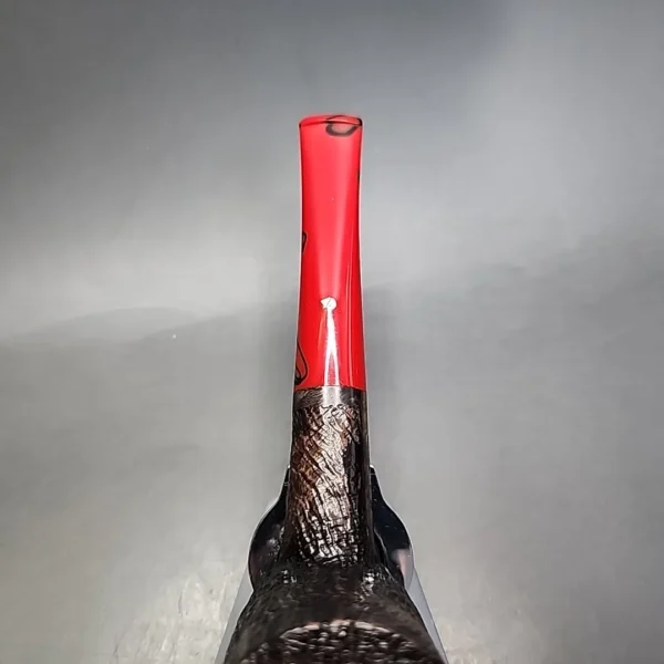 Mastro Geppetto by Ser Jacopo Windshield Poker Sandblasted Estate Briar Pipe, Unsmoked - Image 7