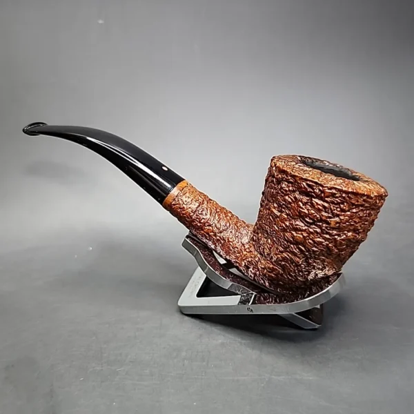 Ser Jacopo R2 Rusticated Bent Dublin Estate Briar Pipe, Italian Estates - Image 7
