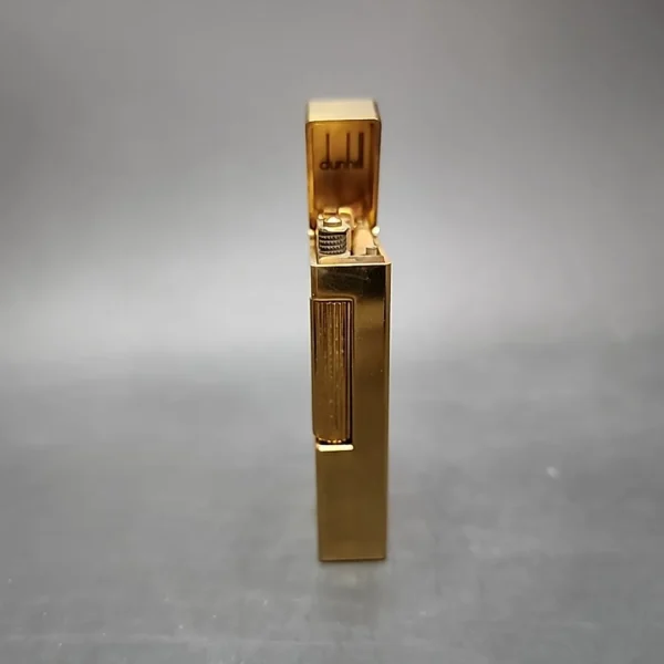 Dunhill Rollagas Gold Plate Barley Pipe Lighter, w/ Case, Used - Image 7