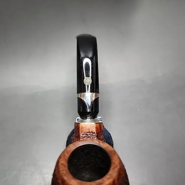 Mastro de Paja Rusticated Bent Apple Estate Briar Pipe, 9mm, Italian Estates - Image 7