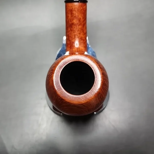 Design Berlin Strassbourg Smooth Bent Brandy Estate Briar Pipe Unsmoked, 9mm - Image 7