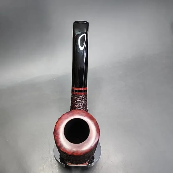 Becker for PCI 1986, Partially Rusticated Bent Stack Estate Briar Pipe, Unsmoked - Image 7