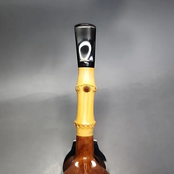 E. Andrew (Andrew Jurkieweicz) 01 Smooth Bamboo Apple Estate Briar Pipe, American Estates - Image 7
