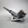 Scott Klein 2017 Sandblasted Wide Shank Pot Estate Briar Pipe, Unsmoked - Image 5