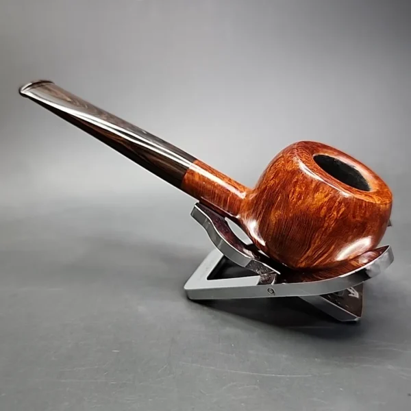 Dave Neeb Smooth Squat Prince Handmade Briar Pipe, New - Image 7