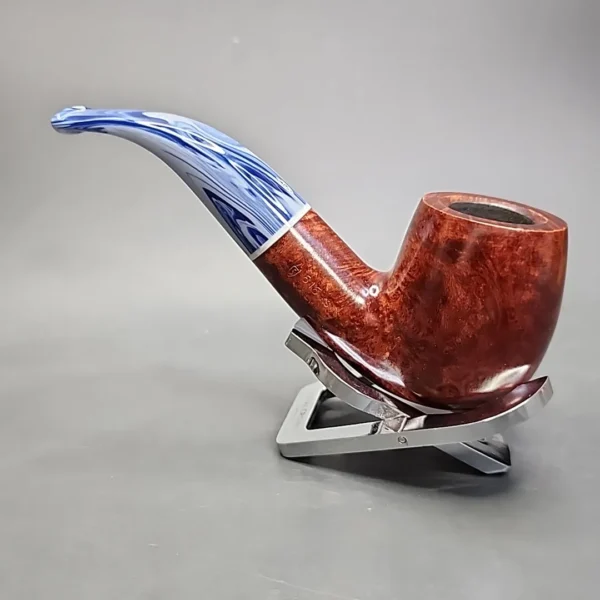 Savinelli Oceano 616 KS Smooth Bent Billiard Estate Briar Pipe, 6mm - Image 7