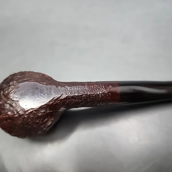 Sasieni 4 Dot Ruff Root Dark Sandblasted Prince Estate Briar Pipe, English Estates - Image 7