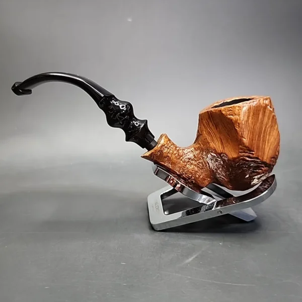 Ben Wade Danish Pride Partially Sandblasted Freehand Estate Briar Pipe, Danish Estates - Image 7