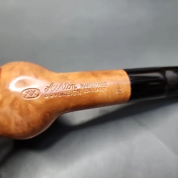 Ashton Sovereign XX Smooth Apple Estate Briar Pipe, English Estates - Image 8
