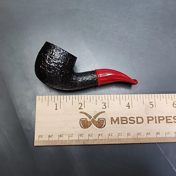 Savinelli Mini 601 Rusticated Bent Pot Estate Briar Pipe, 6mm - Image 8