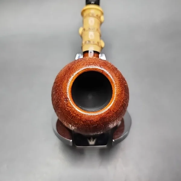 Doctor's Pipes Flash Grade Sandblasted Squat Tomato Handmade Briar Pipe, New - Image 8