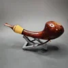 Joao Madail Scorpius Pipes Rhodesian Horn Handmade Briar Pipe, Unsmoked - Image 8