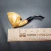 MBSD Meerschaum Deluxe Asymmetrical Freehand Block Meerschaum Pipe, Briar-Mortise - Image 8