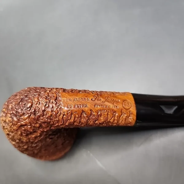 Ser Jacopo R2 Rusticated Bent Dublin Estate Briar Pipe, Italian Estates - Image 8