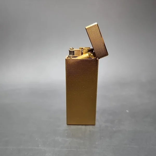 Dunhill Rollagas Gold Plate Barley Pipe Lighter, w/ Case, Used - Image 8
