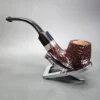 Peterson Christmas 2023, 221 Sandblasted Bent Billiard Estate Briar Pipe, Unsmoked - Image 8