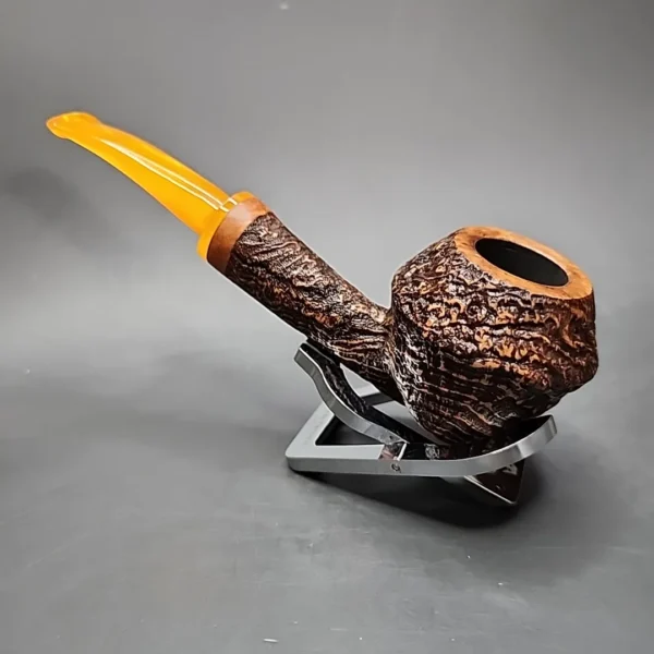 Mario Grandi Sandblasted Rhodesian Estate Briar Pipe, Italian Estates - Image 7