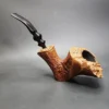 Ben Wade Danish Pride Golden Tan Partially Sandblasted Freehand Estate Briar Pipe, Danish Estates - Image 8