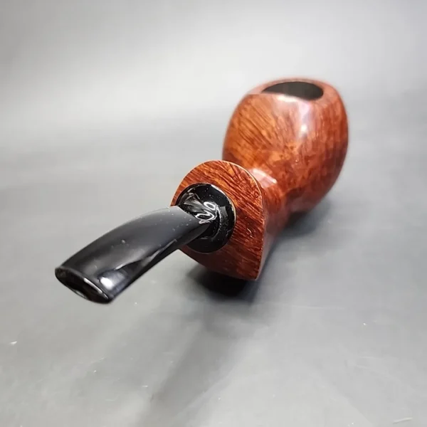 Bennie Joe Smooth Blowfish Handmade Briar Pipe, New - Image 8