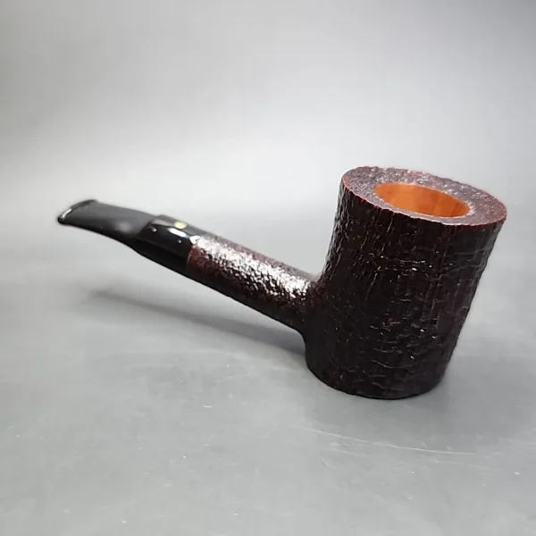Savinelli Punto Oro Gold 311 KS Sandblasted Poker Estate Briar Pipe, Unsmoked, 9mm - Image 8
