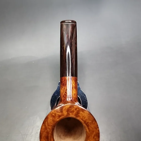 Dave Neeb USA Smooth Straight Pot Handmade Briar Pipe, New - Image 8