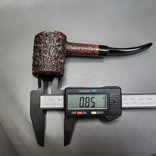 Savinelli Capri Root Briar 310 Rusticated Poker Estate Briar Pipe, Italian Estates - Image 9