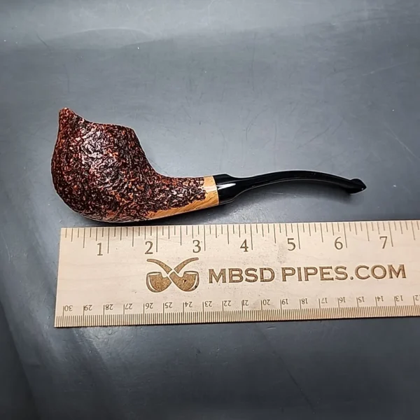 Ser Jacopo R1 Scoop Estate Briar Pipe, Unsmoked - Image 9