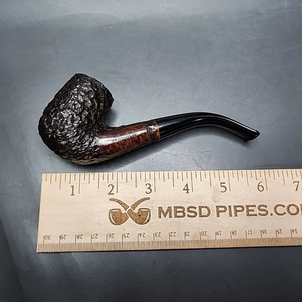 Astleys Rusticated Bent Billiard Estate Briar Pipe, English Estates - Image 9
