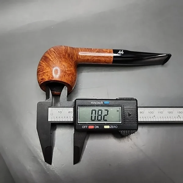 Gigi Novecenio Smooth Pear Estate Briar Pipe Unsmoked, 9mm - Image 9