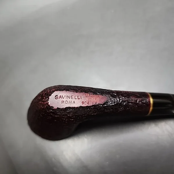 Savinelli Roma 904 KS Rusticated Estate Briar Pipe, 6mm, Italian Estates - Image 8