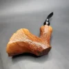 Ben Wade Danish Pride Golden Tan Partially Sandblasted Freehand Estate Briar Pipe, Danish Estates - Image 9