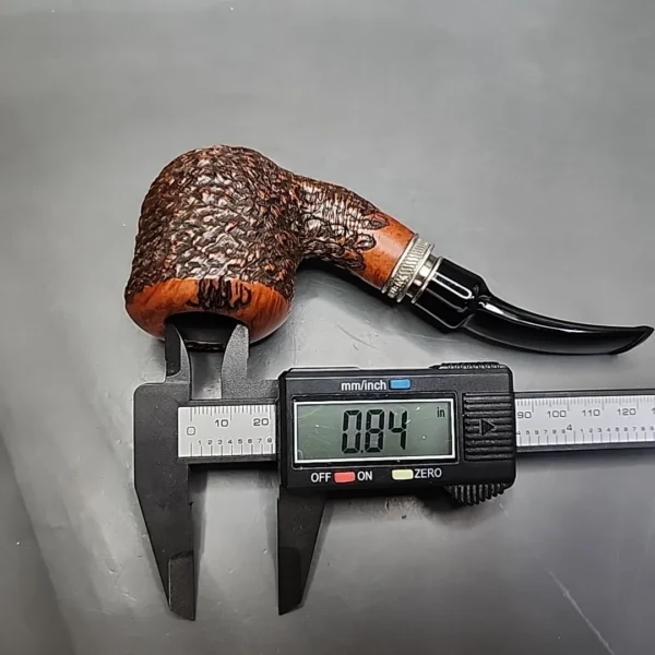 Vauen Designed by Barontini Bent Pot Estate Briar Pipe, Unsmoked, 9mm - Image 9