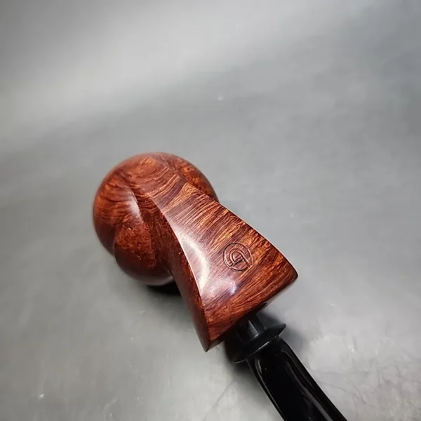 Bennie Joe Smooth Blowfish Handmade Briar Pipe, New - Image 9