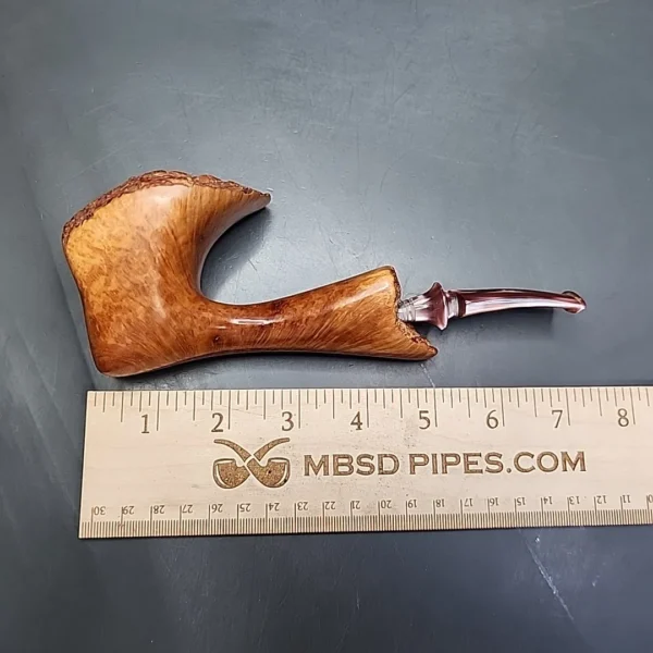 Large Smooth Freehand Estate Briar, Pipe Unsmoked - Image 9