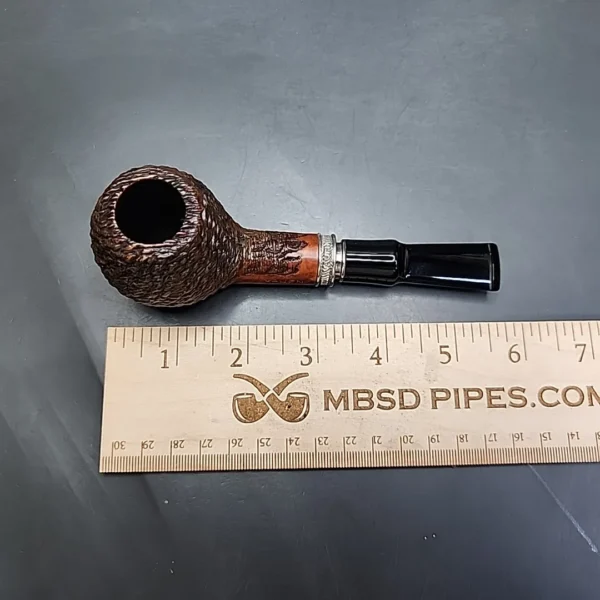 Vauen Designed by Rusticated Barontini Brandy Estate Briar Pipe, Unsmoked, 9mm - Image 9