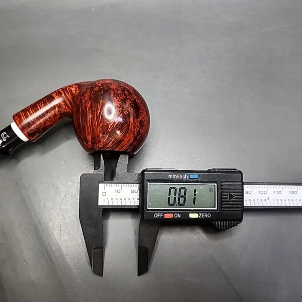 Bjarne Smooth Bent Apple w/ Ivorite Estate Briar Pipe, Unsmoked, 9mm - Image 10