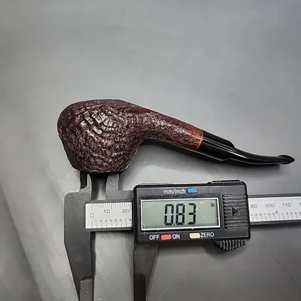 Sasieni 4 Dot Ruff Root Dark Sandblasted Banker Estate Briar Pipe, French Estates - Image 9
