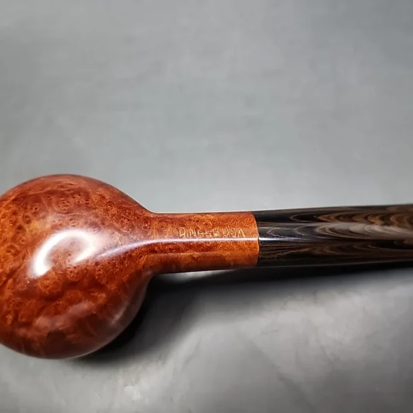 Dave Neeb Smooth Squat Prince Handmade Briar Pipe, New - Image 9