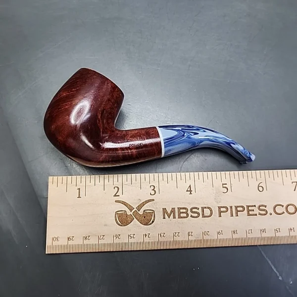 Savinelli Oceano 616 KS Smooth Bent Billiard Estate Briar Pipe, 6mm - Image 9