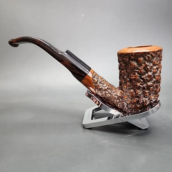 Randy Wiley for PCI 1986, Sea Reef Bent Stack Estate Briar Pipe, Unsmoked - Image 9