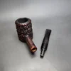 Savinelli Capri Root Briar 310 Rusticated Poker Estate Briar Pipe, Italian Estates - Image 10