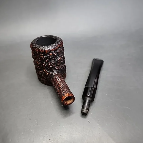 Savinelli Capri Root Briar 310 Rusticated Poker Estate Briar Pipe, Italian Estates - Image 10