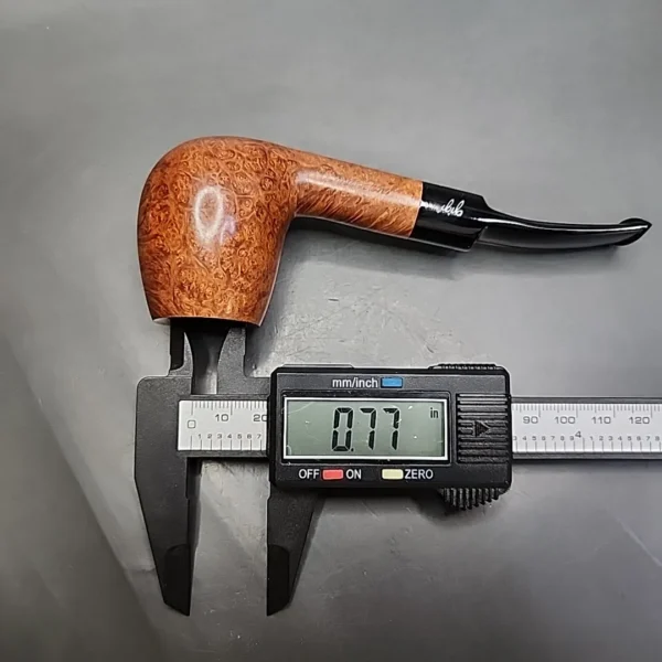 Gigi Novecento 780 Smooth Bent Brandy Estate Briar Pipe, Unsmoked, 9mm - Image 10