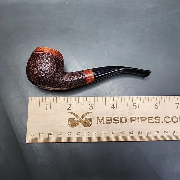 Savinelli Saturnia 626 Partially Rusticated Estate Briar Pipe, 6mm, Italian Estates - Image 10