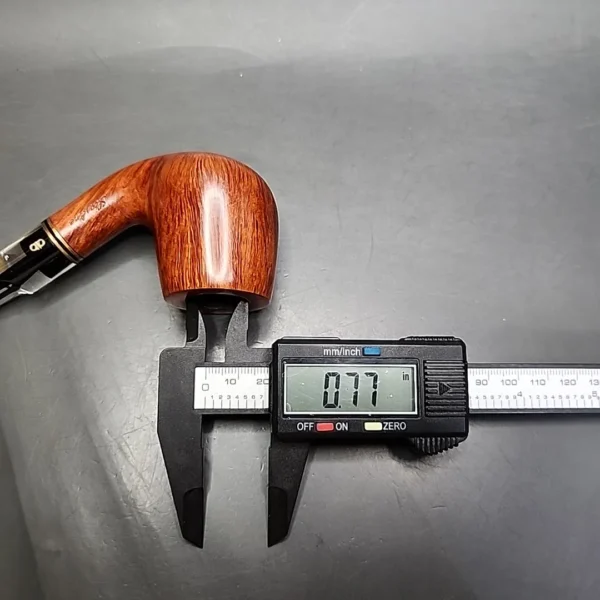 Design Berlin Starline Smooth Bent Brandy Estate Briar Pipe, Unsmoked, 9mm - Image 10