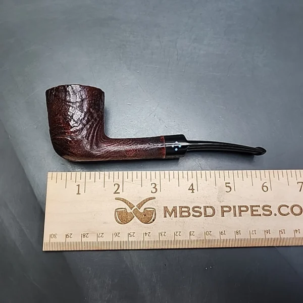 Sasieni 4 Dot Ruff Root Dark Sandblasted Dublin Estate Briar Pipe, French Estates - Image 10
