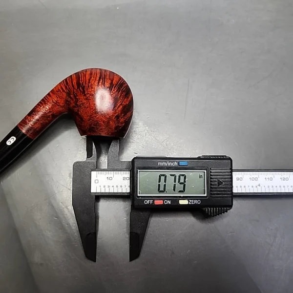 Chacom Centenaire 184, Smooth Bent Apple Estate Briar Pipe, Unsmoked - Image 10