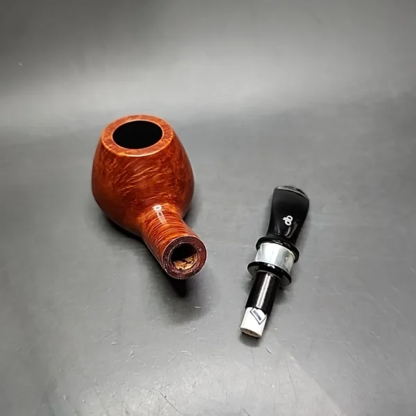 Design Berlin Strassbourg Smooth Bent Brandy Estate Briar Pipe Unsmoked, 9mm - Image 10